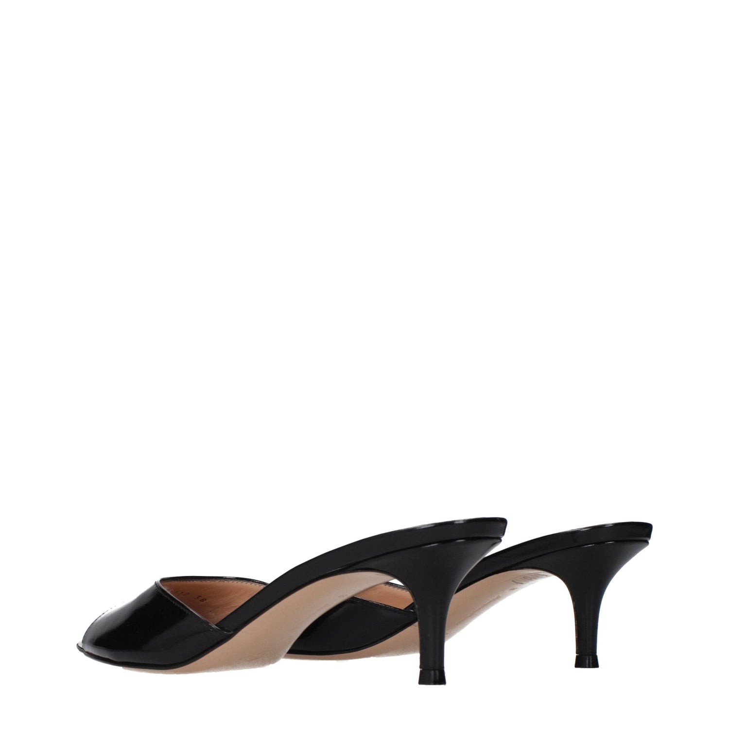 Black Leather Platform Sandals