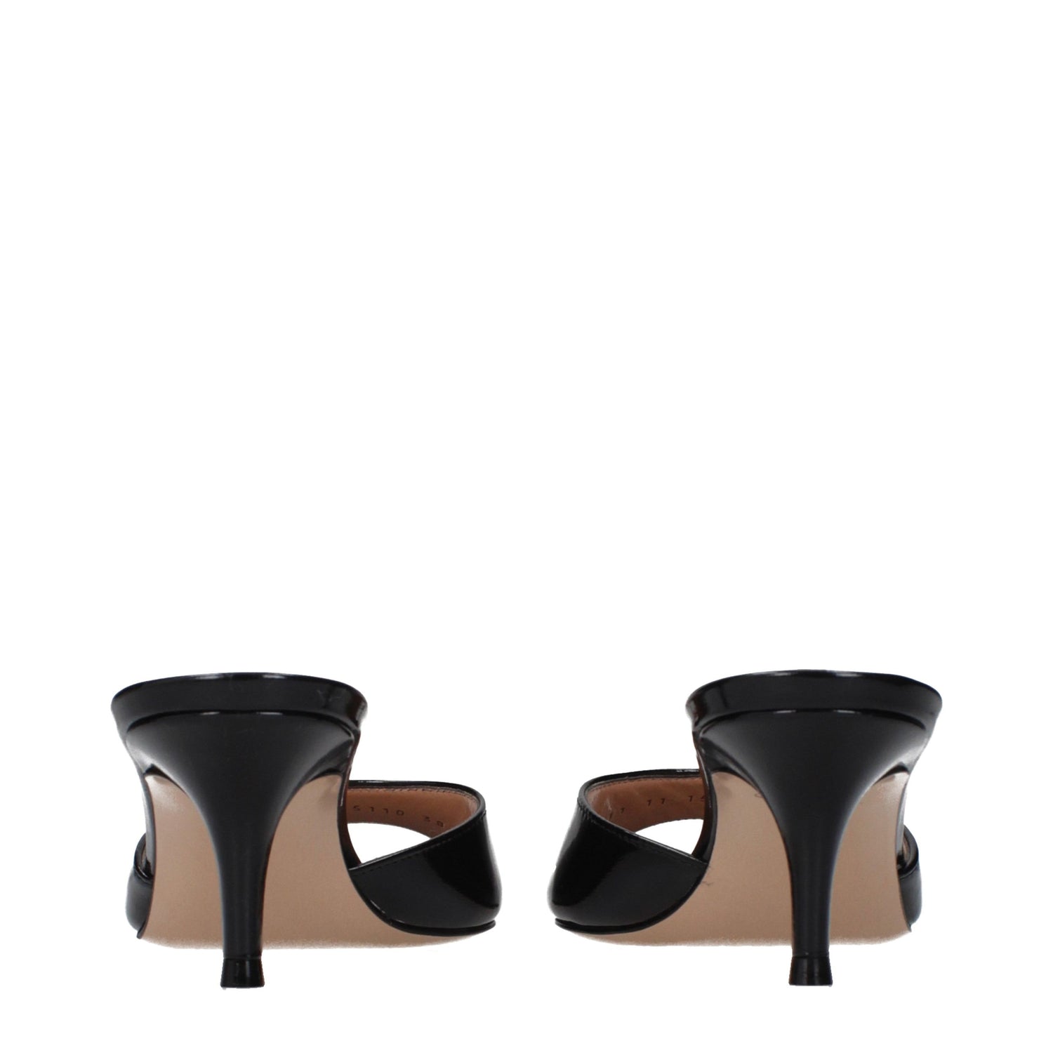 Black Leather Platform Sandals