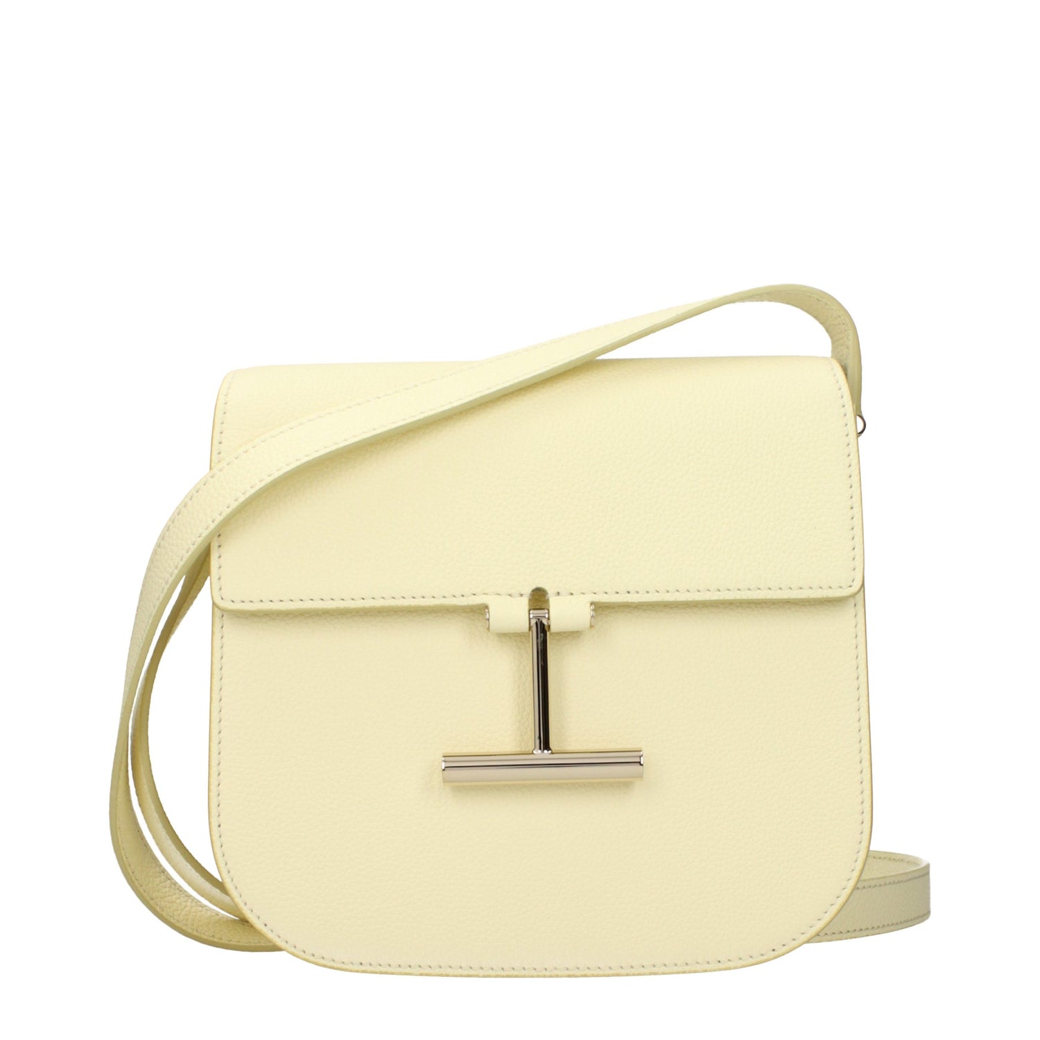 Yellow Leather Crossbody Bag