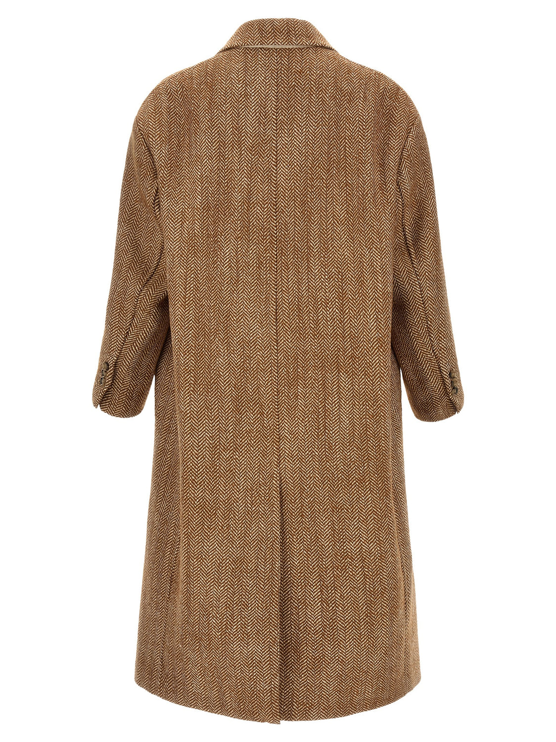 Brown Virgin Wool Coat