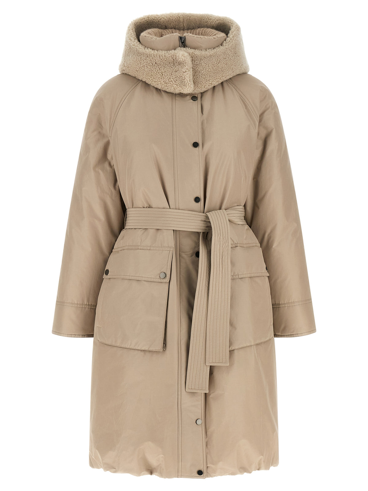 Beige Cotton Coat
