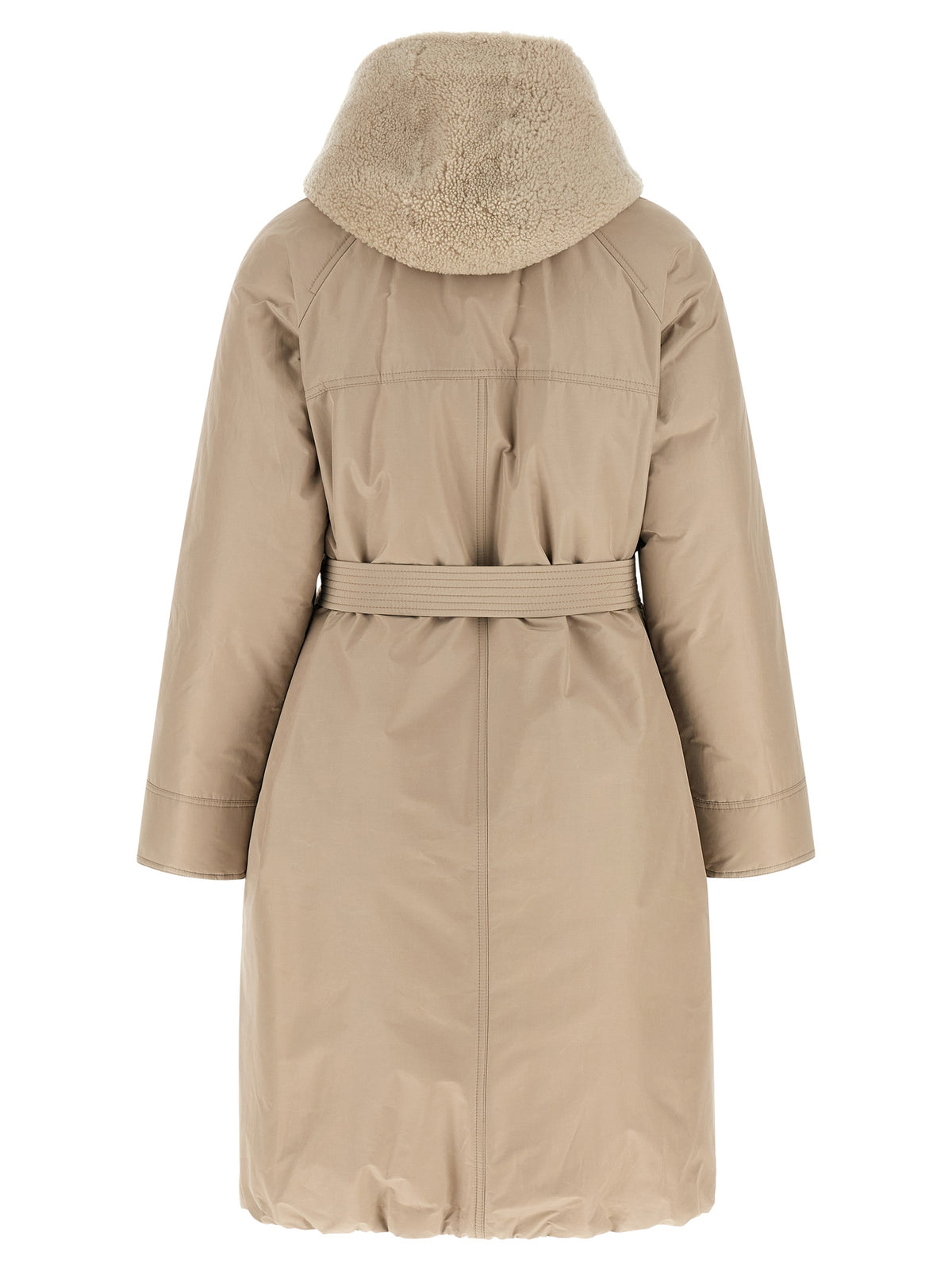 Beige Cotton Coat