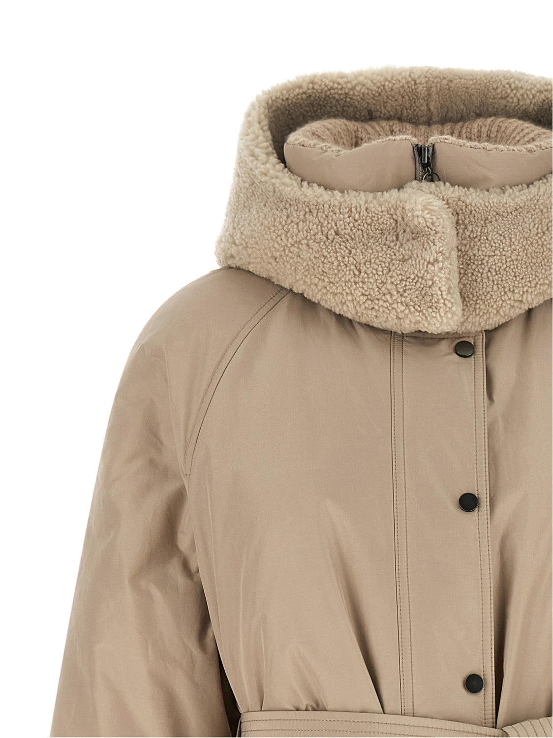 Beige Cotton Coat