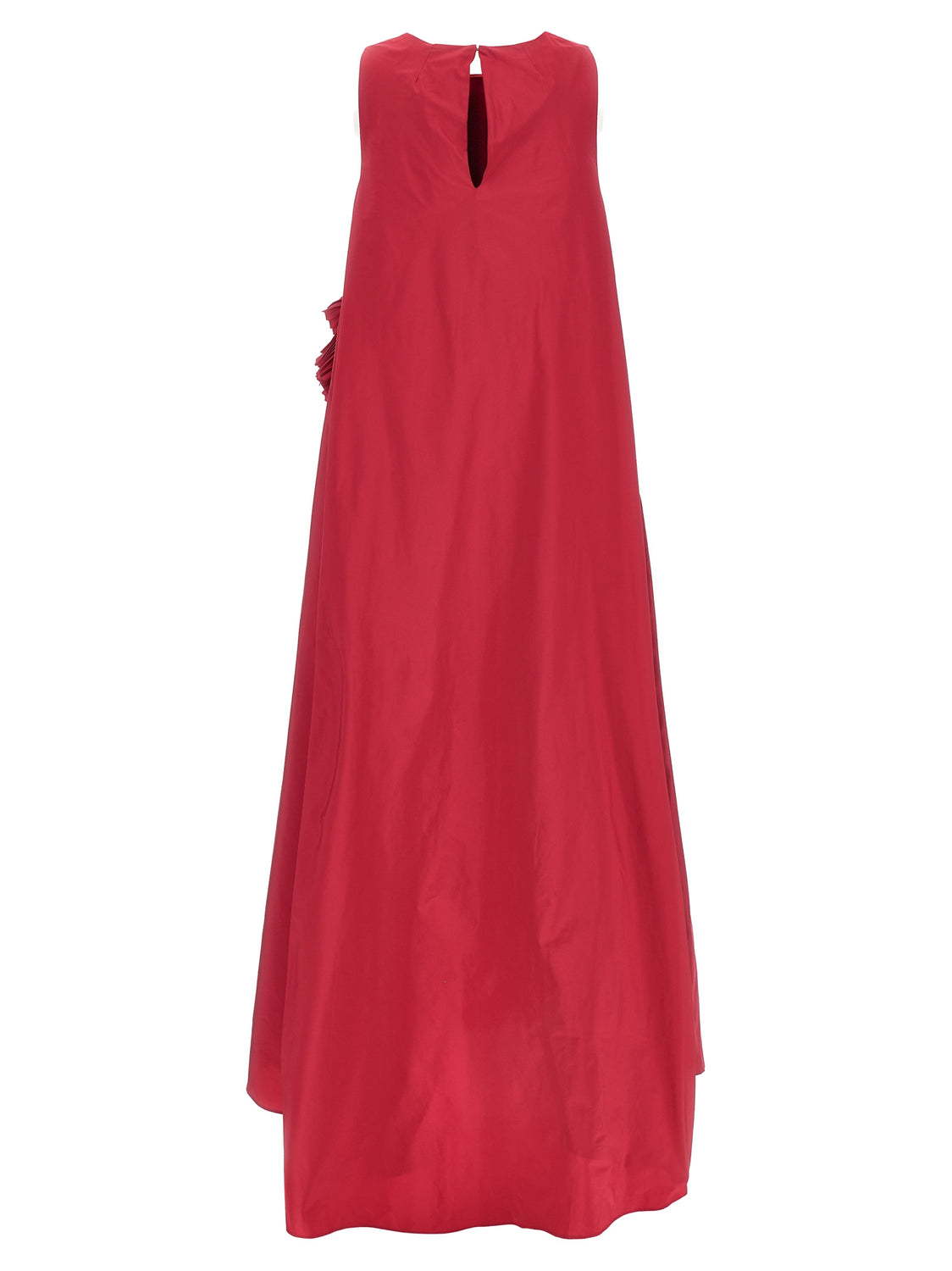 Fuchsia Polyester Long Dress