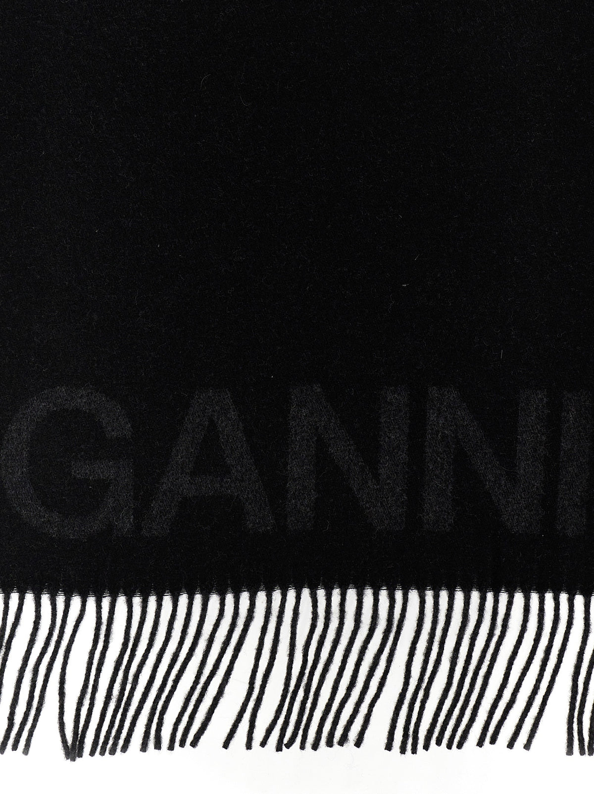 Black Wool Scarf