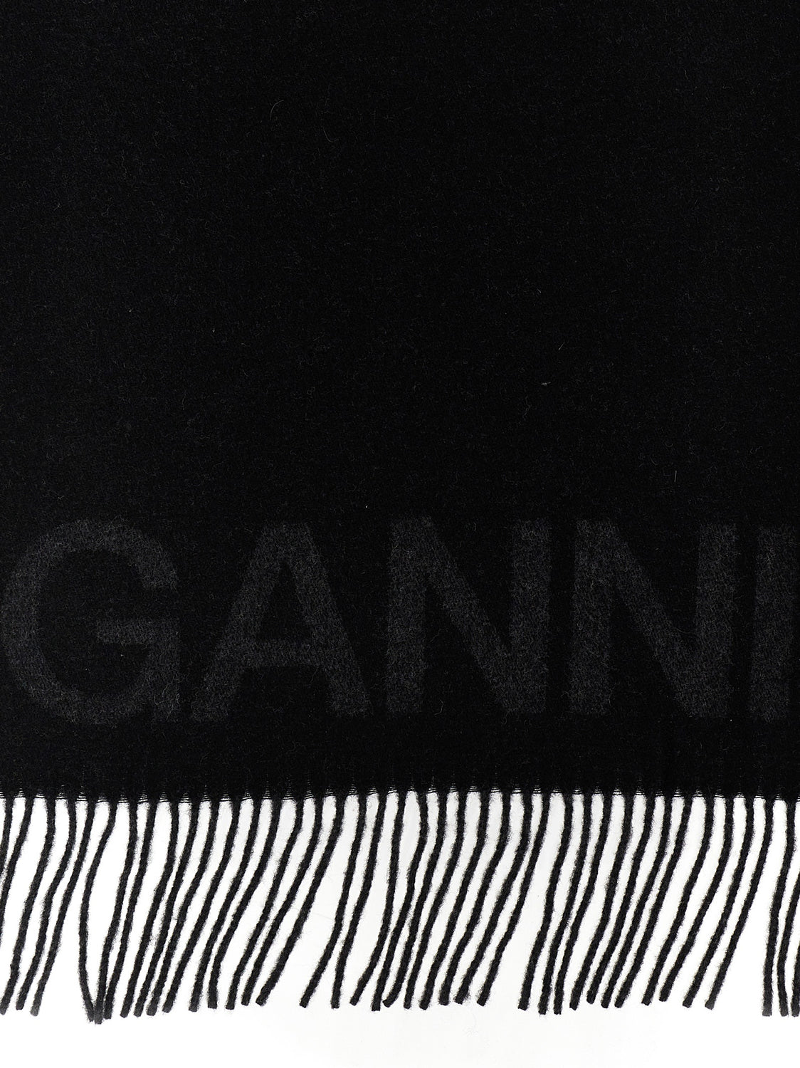 Black Wool Scarf