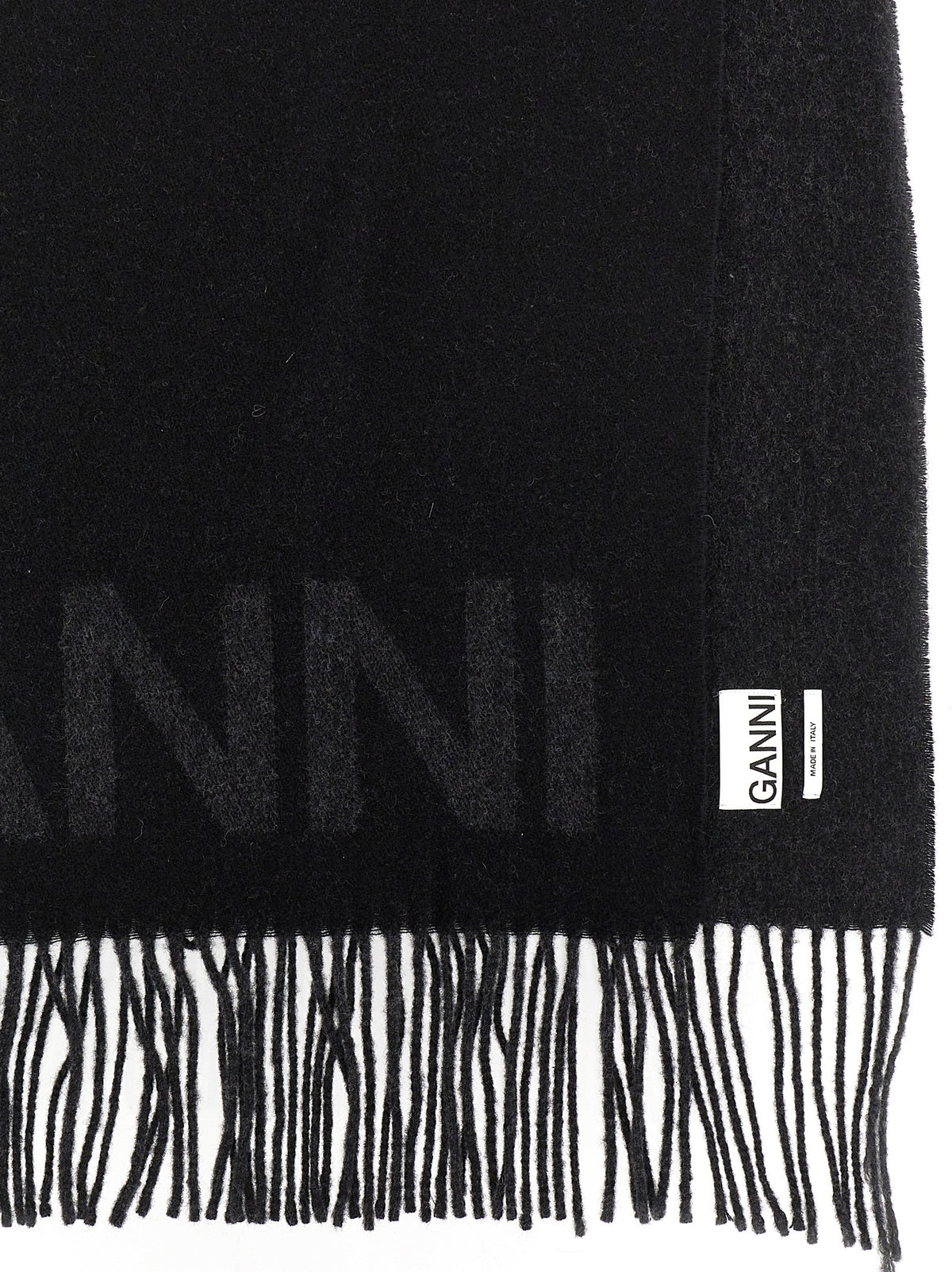 Black Wool Scarf