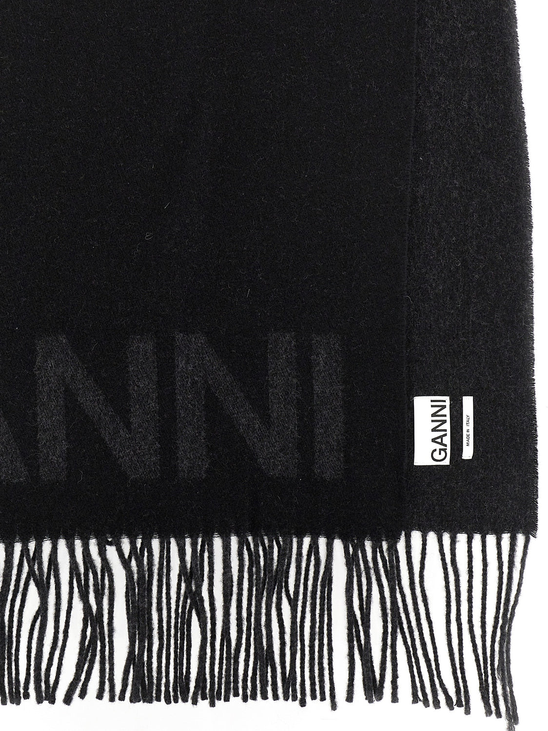Black Wool Scarf