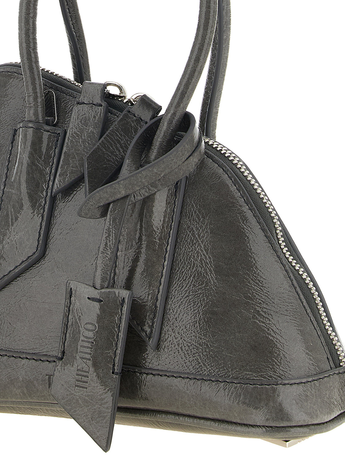 Gray Calfskin Handbag