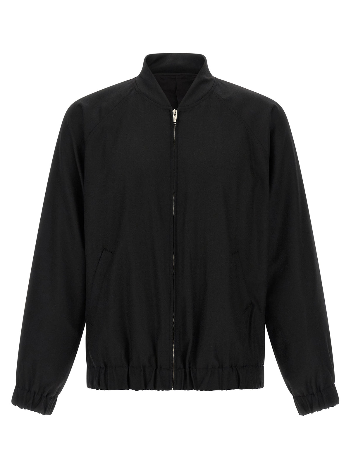 Black Wool Bomber