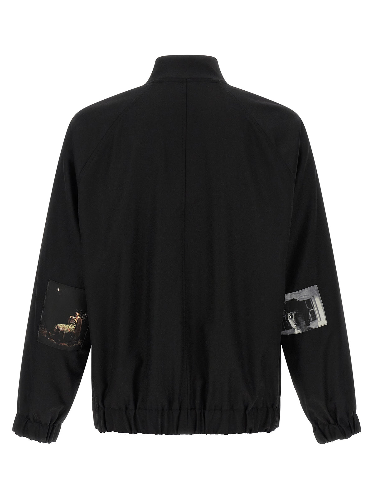 Black Wool Bomber