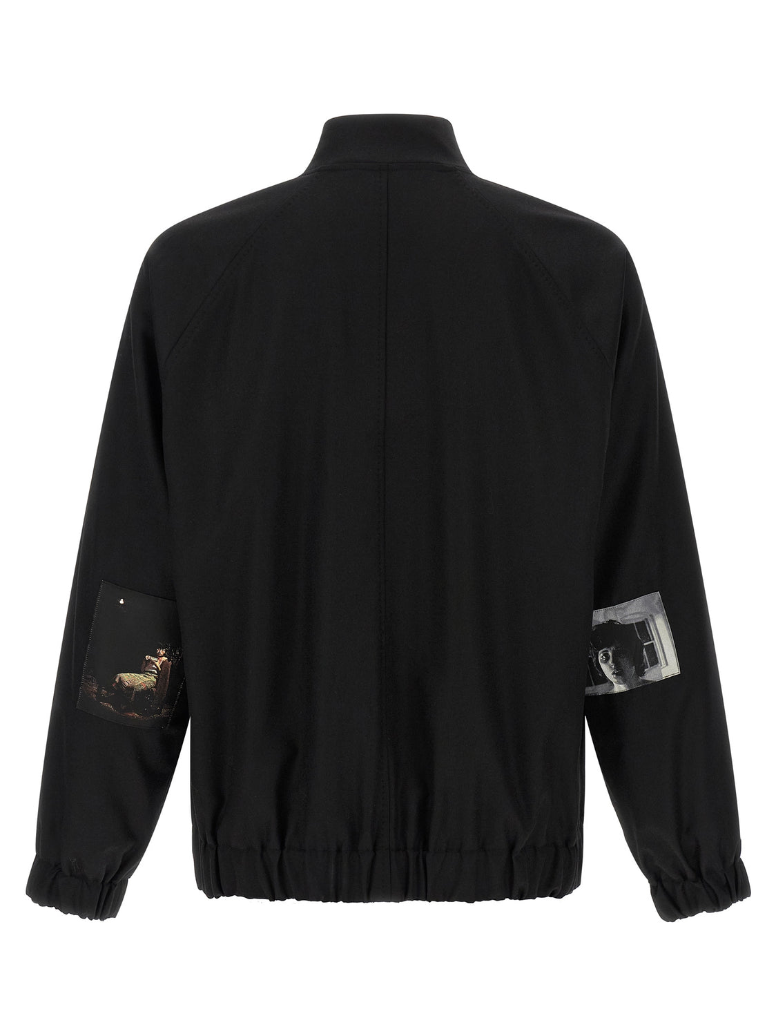 Black Wool Bomber