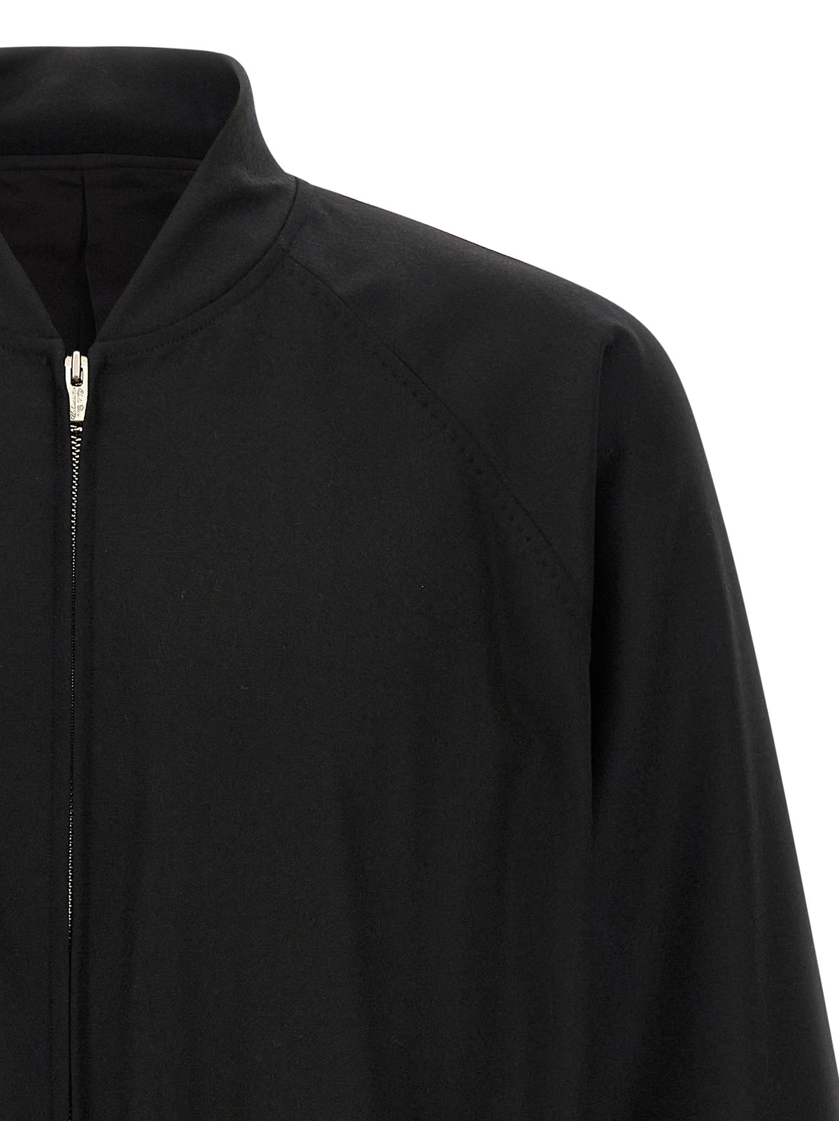 Black Wool Bomber