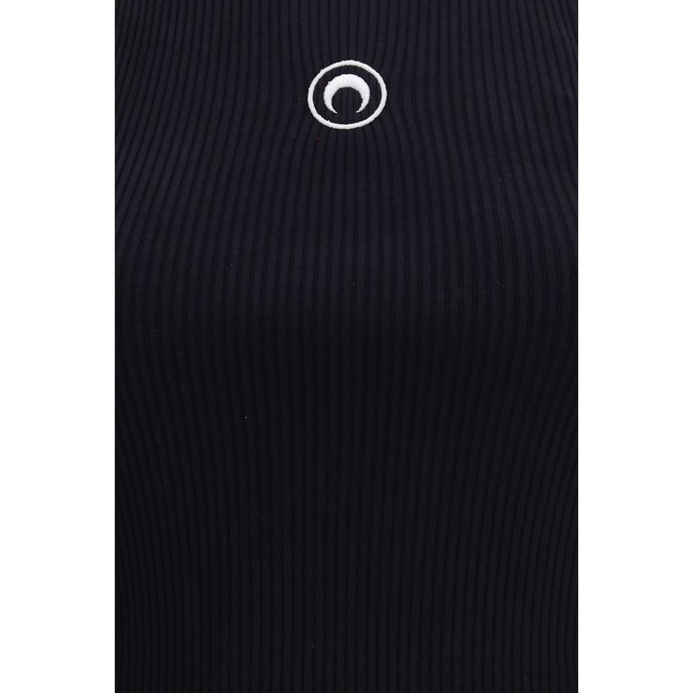 Black Organic Cotton Sleeveles T-Shirt