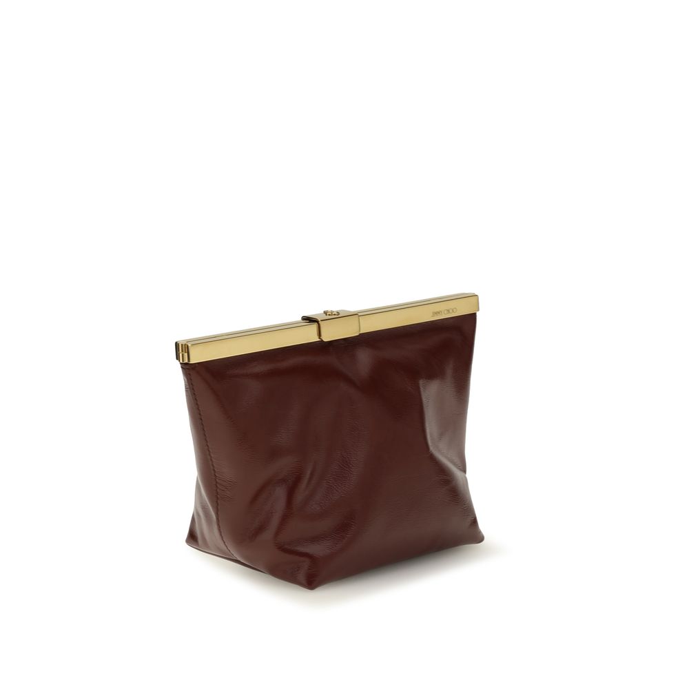 Bordeaux Calf Leather Bos Taurus Clutch Bag