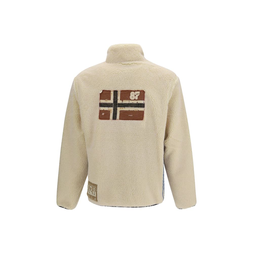 White Polyester Sweatshirt