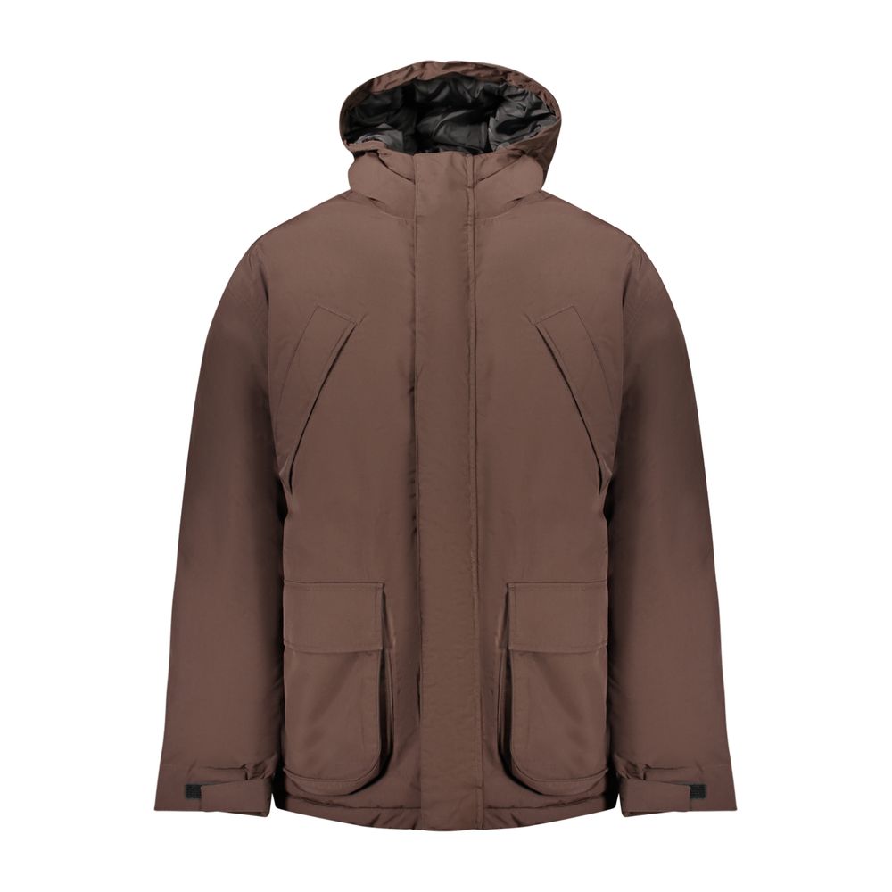 Brown Polyamide Men's Jacket
