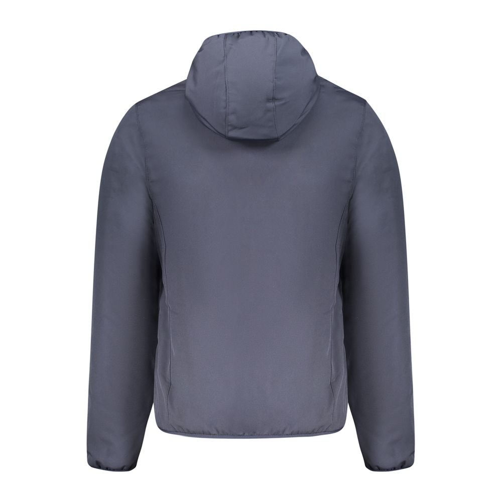 Blue Polyester Men's Jacket