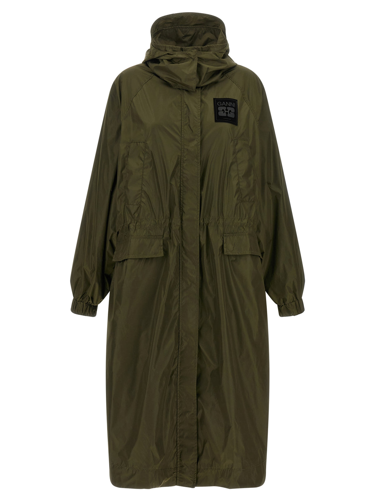 Bicolor Recycled Polyamide Coat