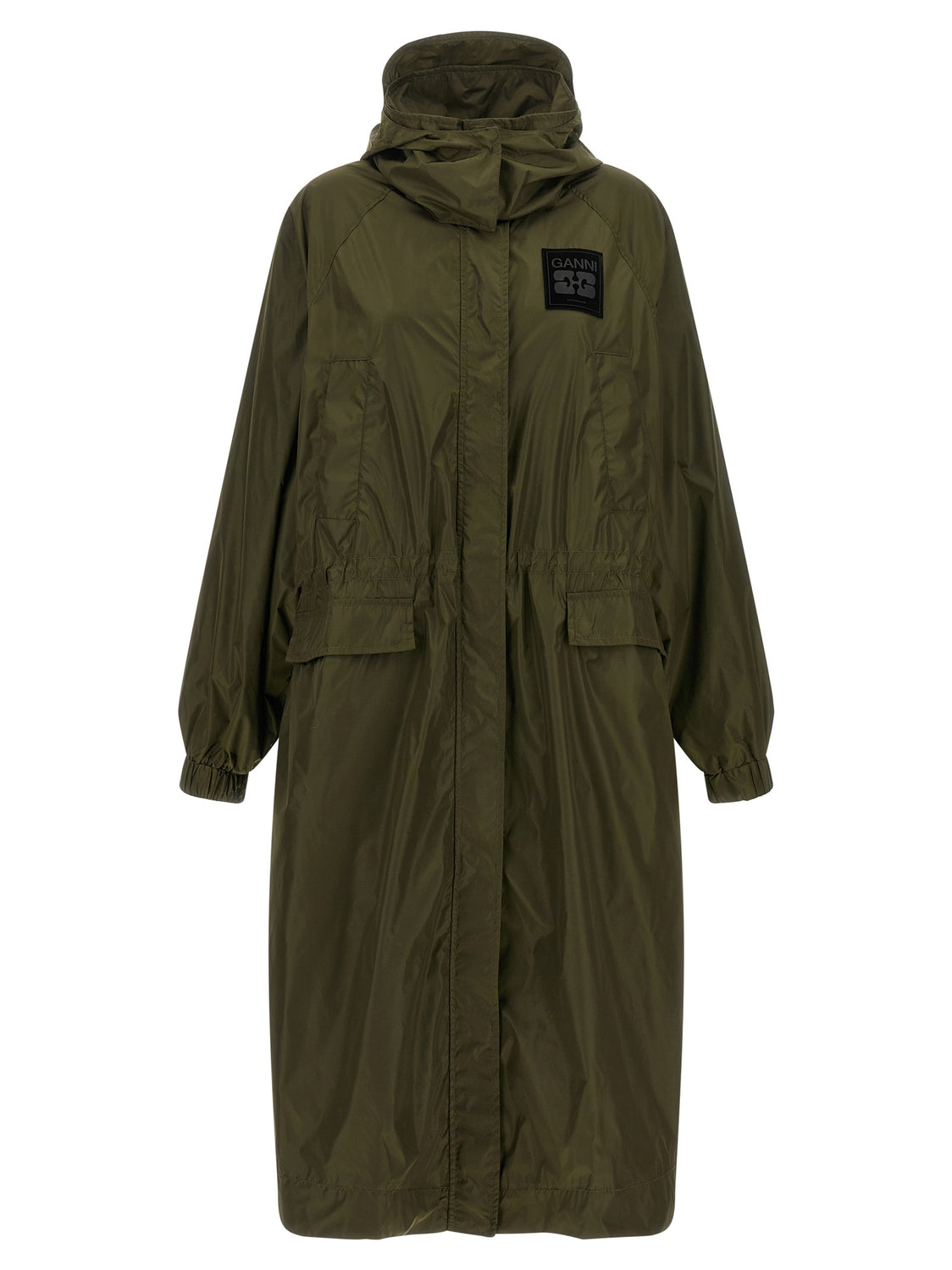 Bicolor Recycled Polyamide Coat