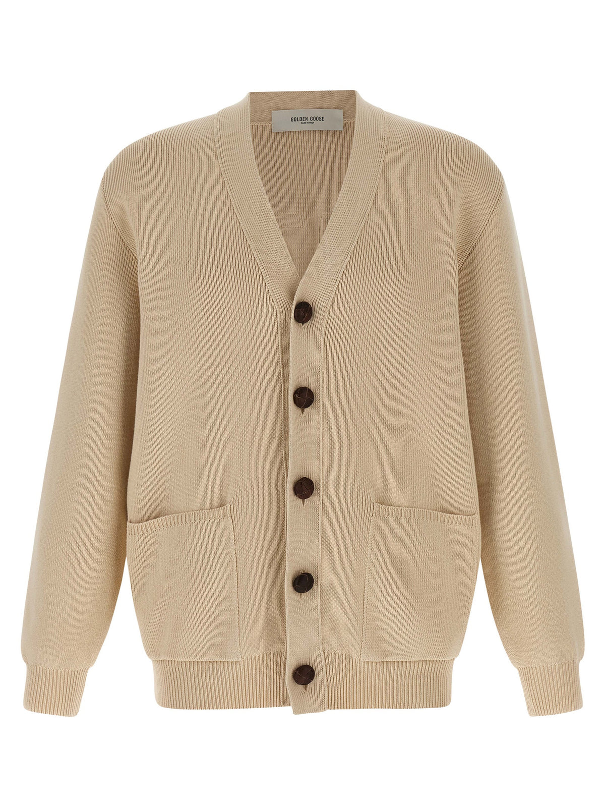 Beige Cotton Cardigan