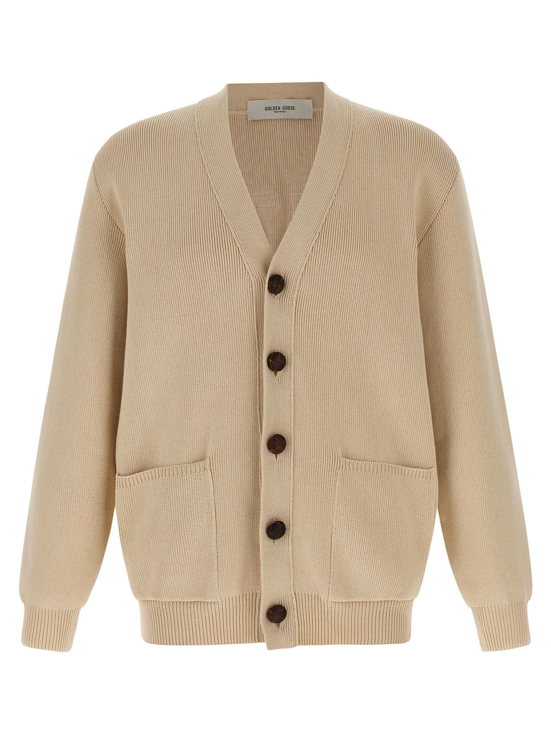 Beige Cotton Cardigan