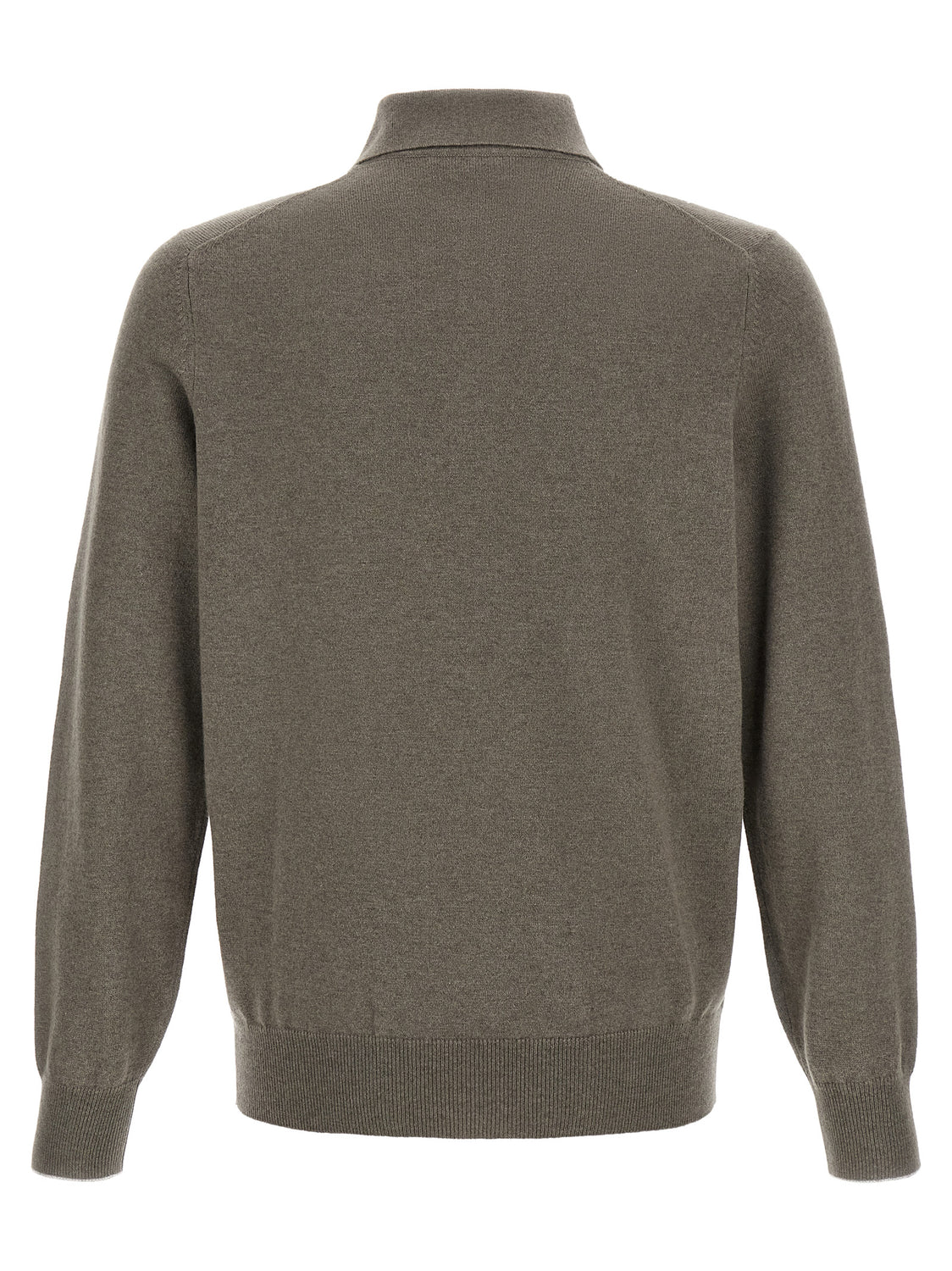 Bicolor Cashmere Polo Shirt