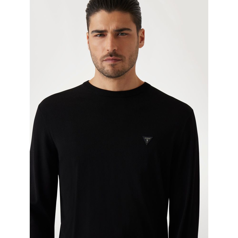 Black Viscose Sweatshirt