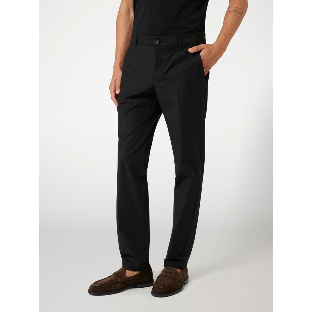 Black Cotton Dress Pants