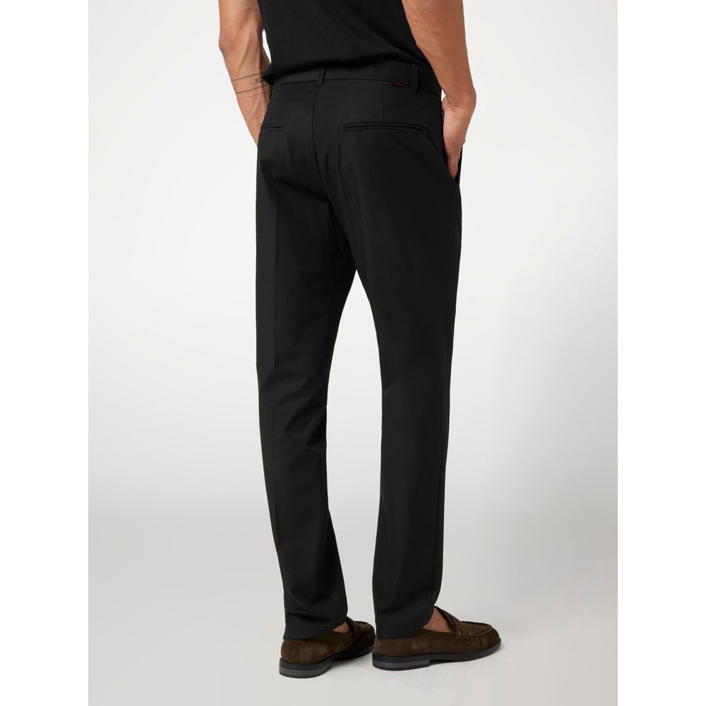 Black Cotton Dress Pants