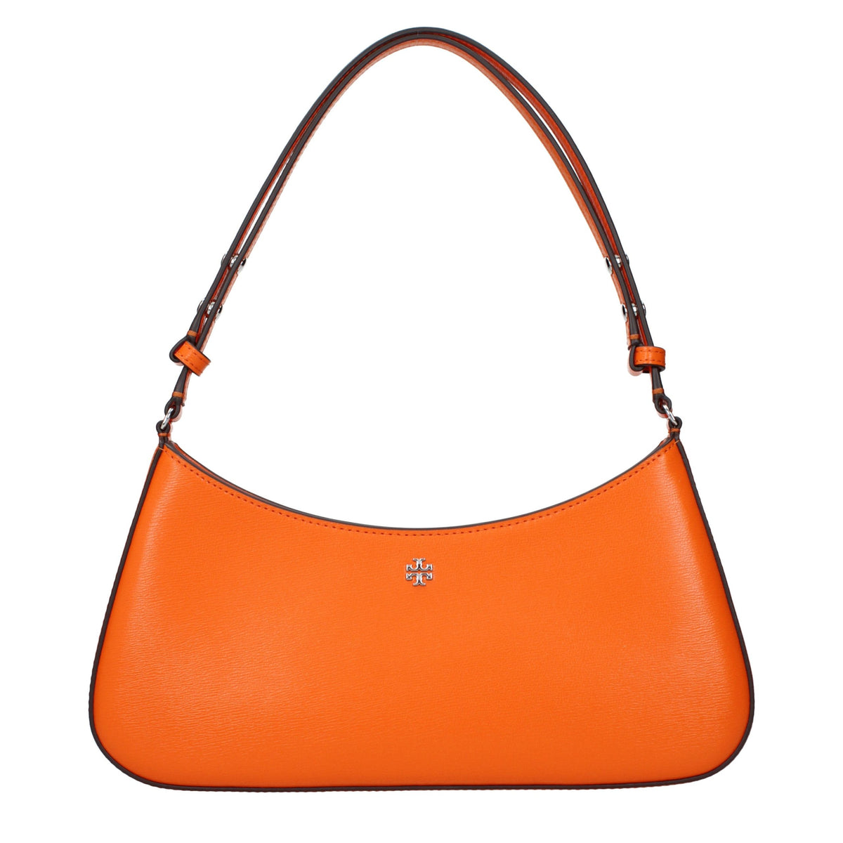 Orange Leather Shoulder Bag