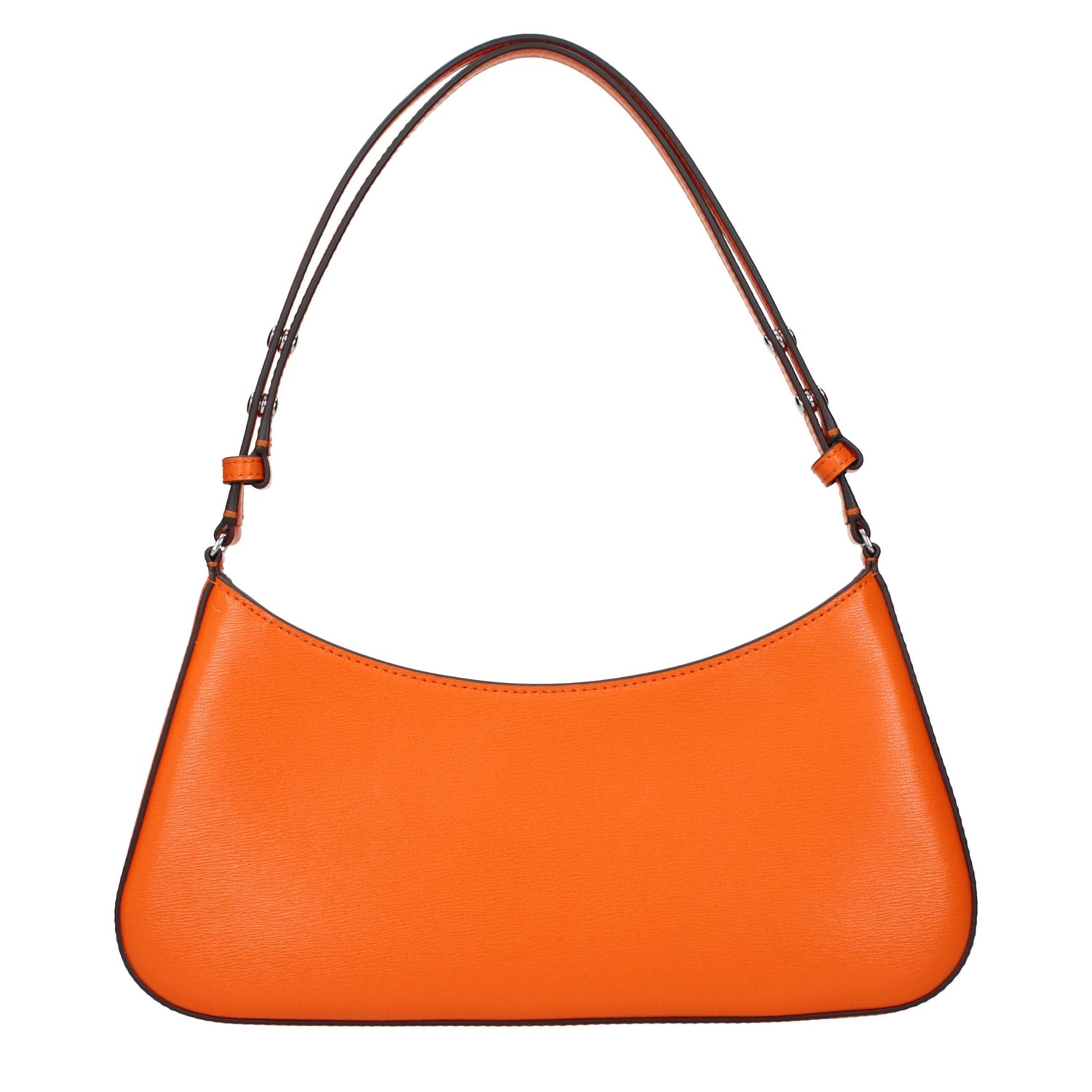 Orange Leather Shoulder Bag