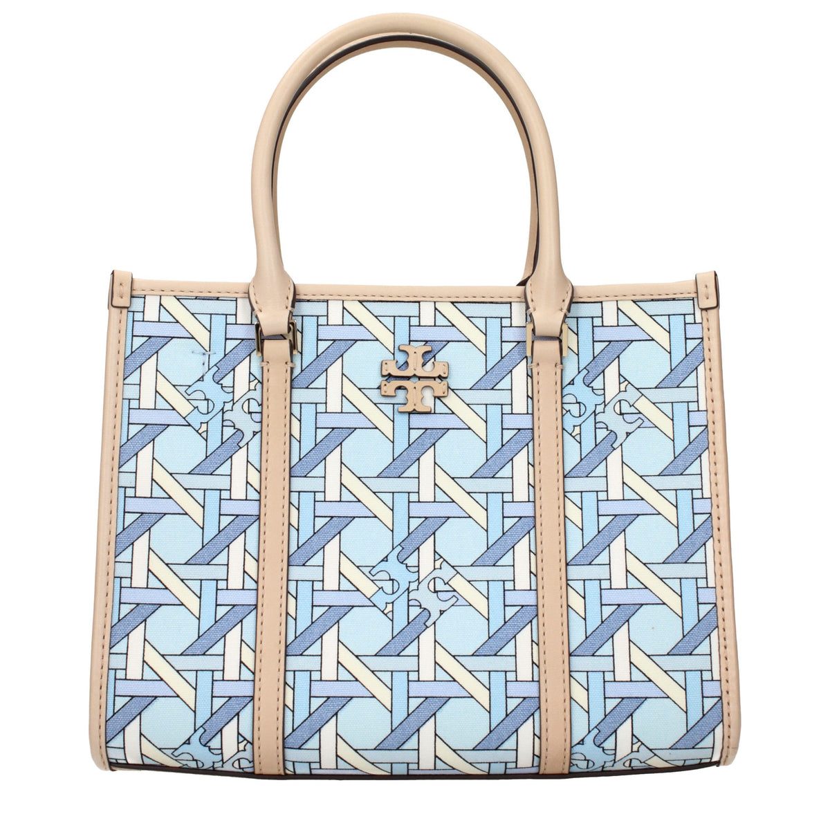 Light Blue Fabric Handbag
