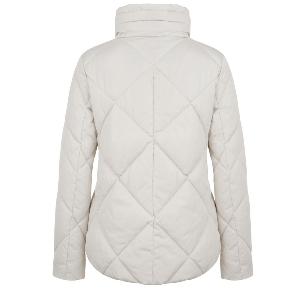 White Polyester Women Jacket
