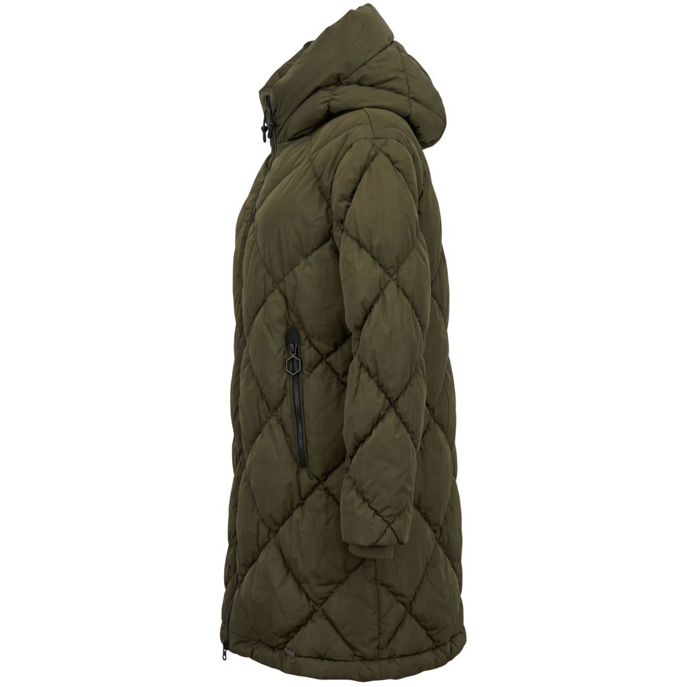 Green Polyester Women Jacket