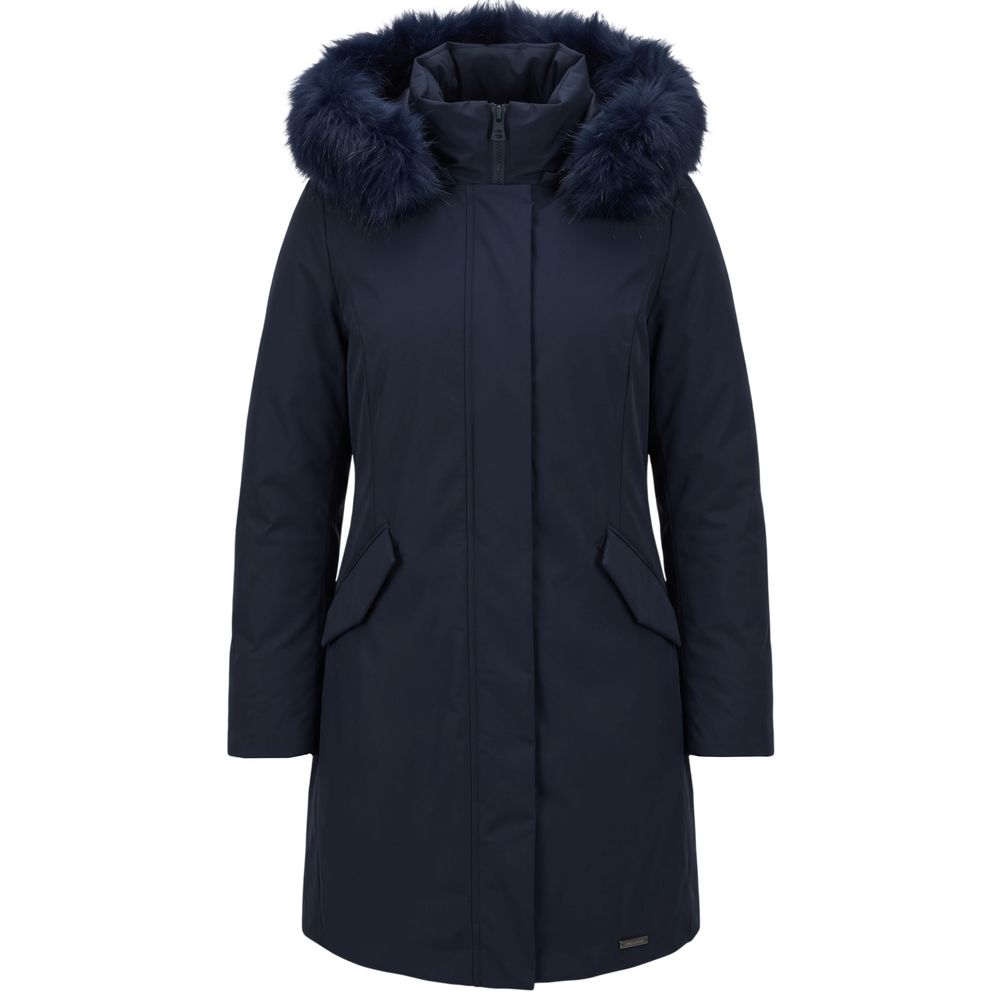Blue Nylon Women Jacket