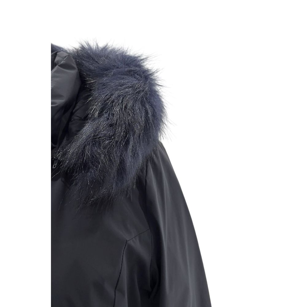 Blue Nylon Women Jacket
