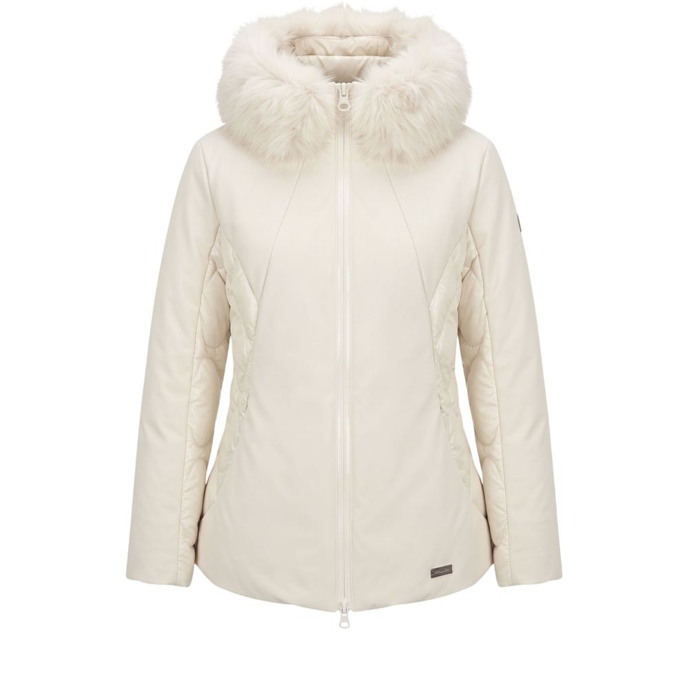White Nylon Women Jacket