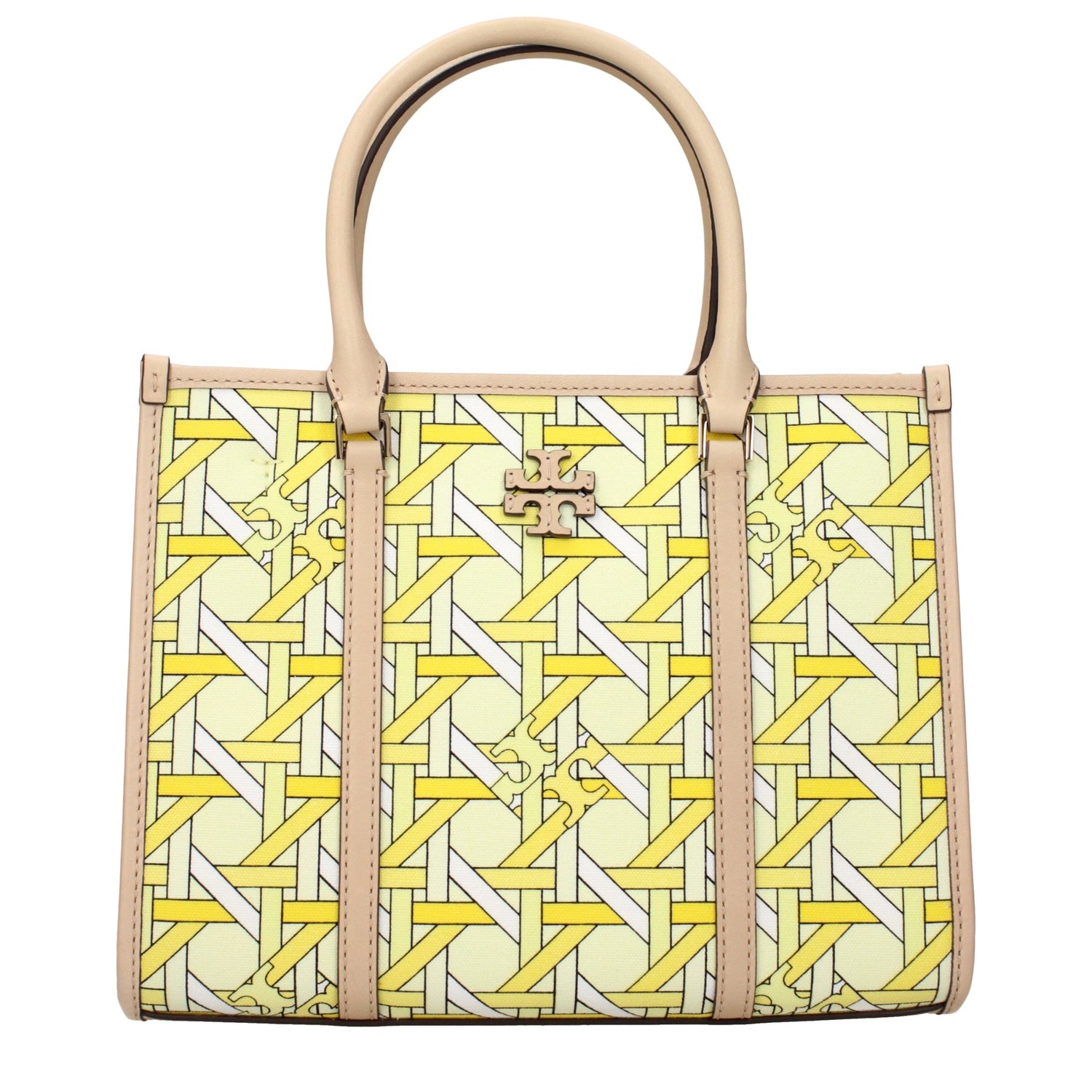 Yellow Fabric Handbag