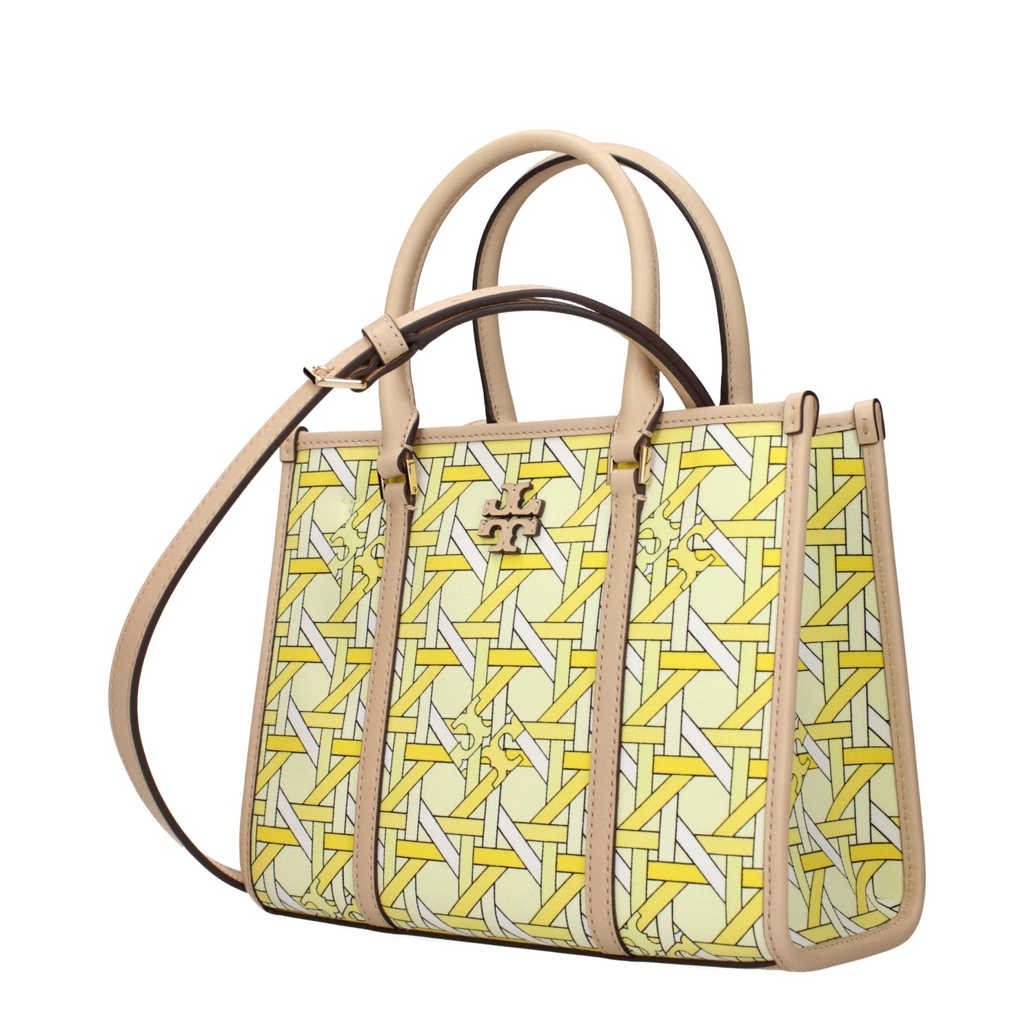 Yellow Fabric Handbag
