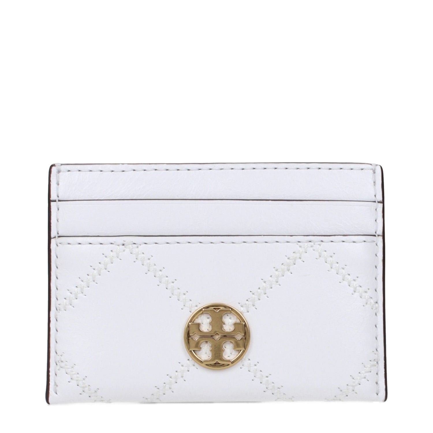 White Leather Cardholder