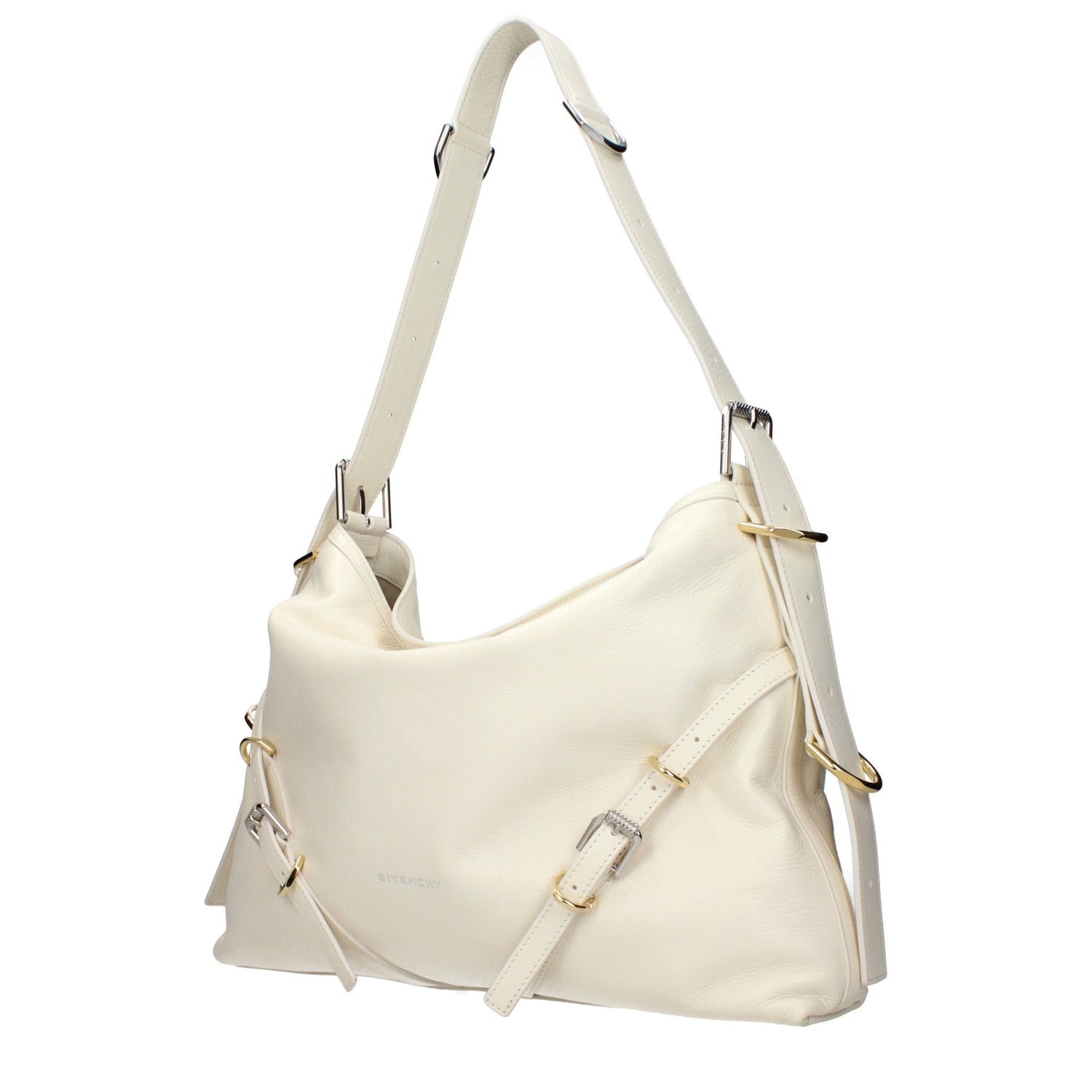 Beige Leather Crossbody Bag