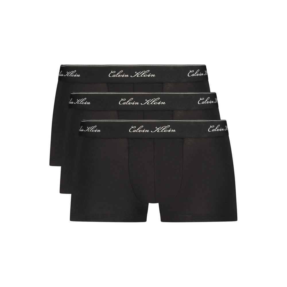 Black Cotton Men's Boxer