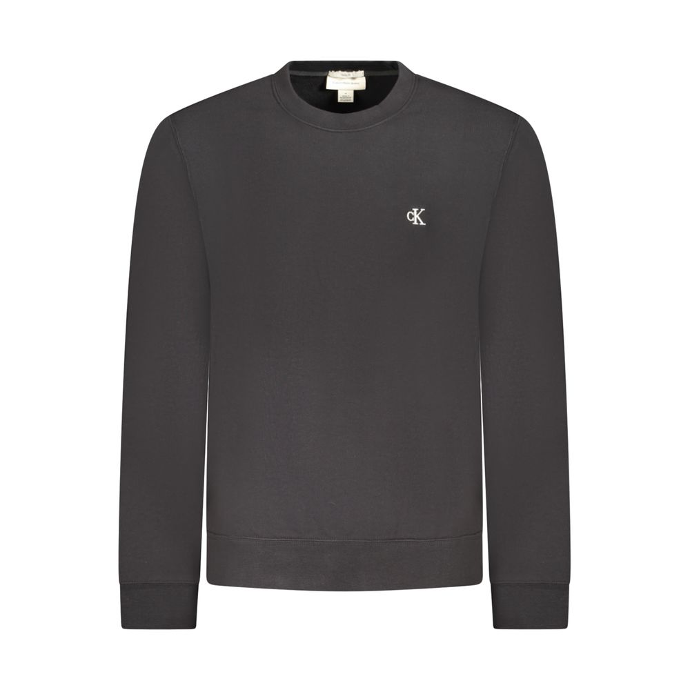 Black Cotton Menswear Sweatshirt