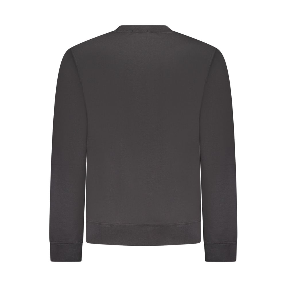 Black Cotton Menswear Sweatshirt