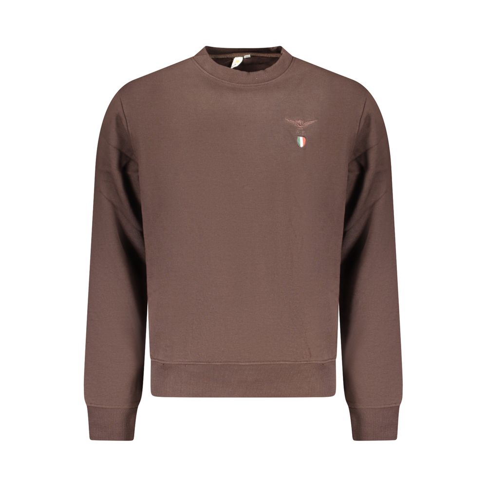 Brown Cotton Men's Sweatshirt