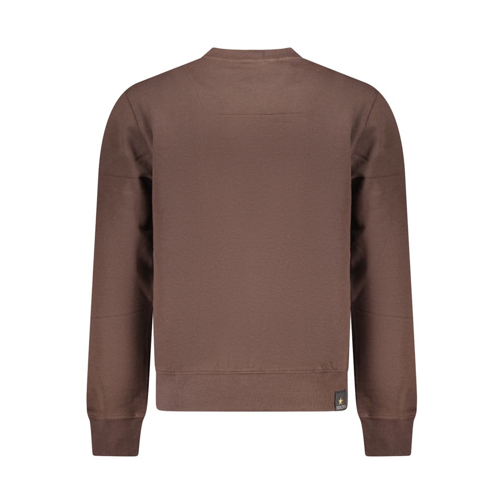 Brown Cotton Men's Sweatshirt