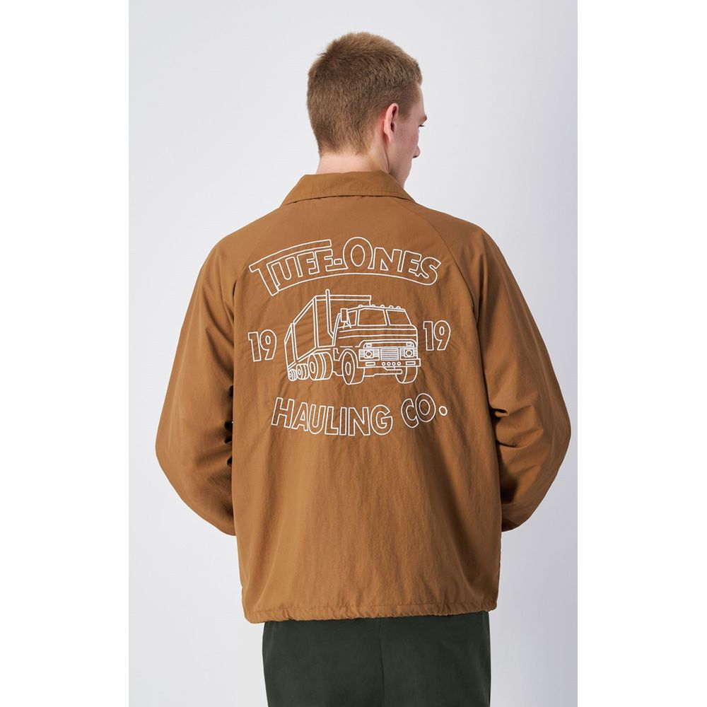 Beige Polyamide Bomber