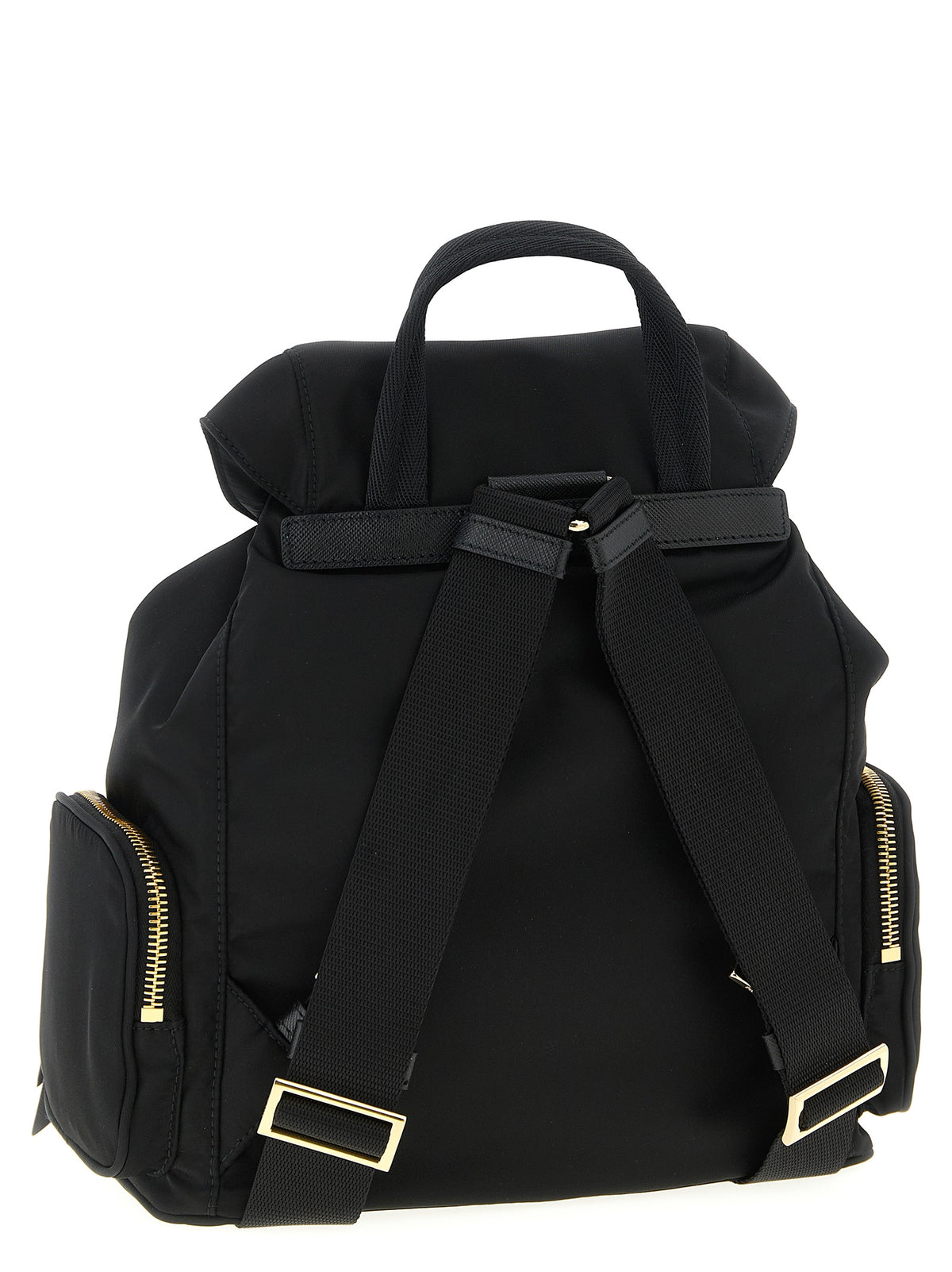 Black Recycled Polyamide Backpack