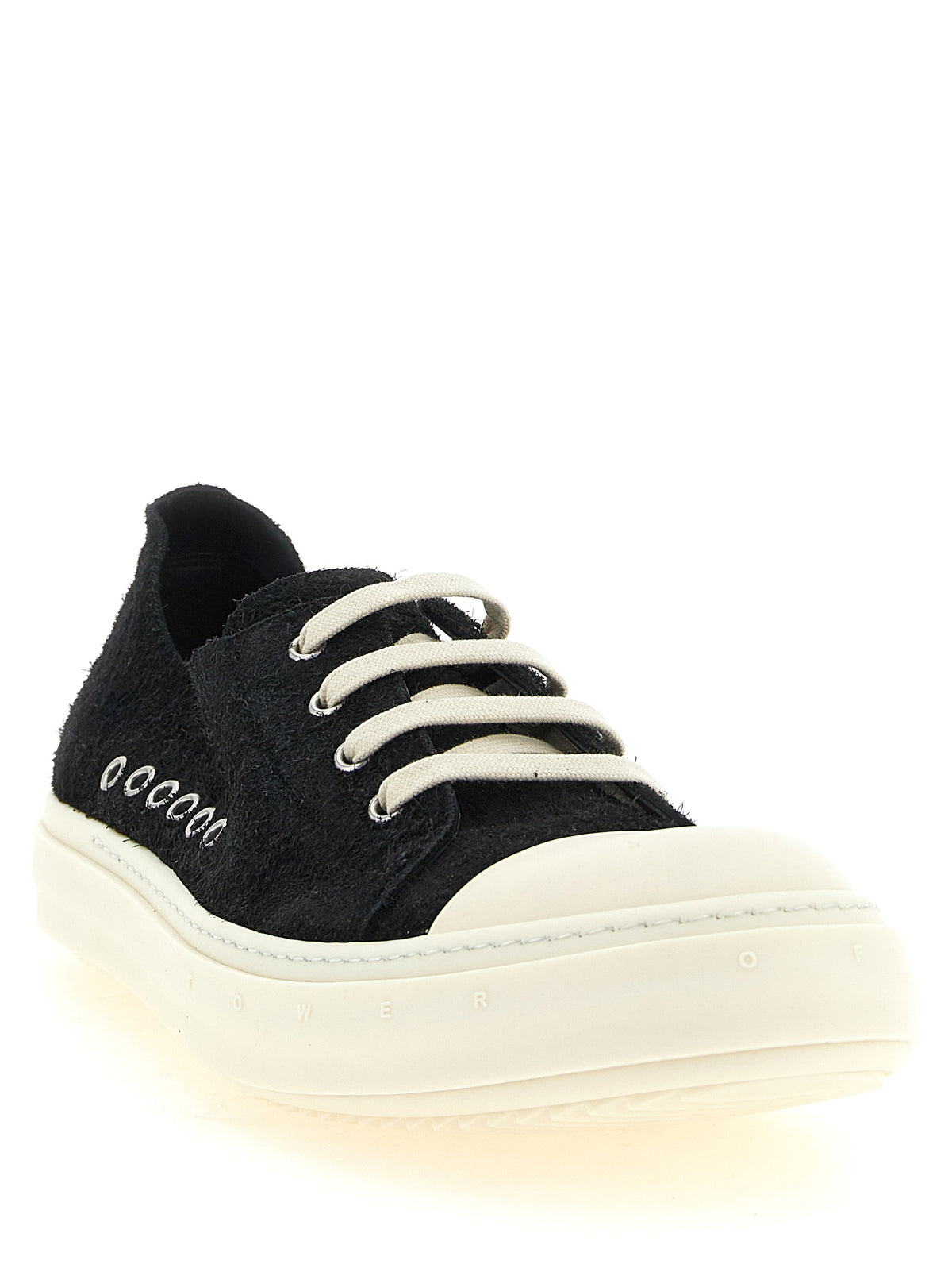 Black Calfskin Low Top Sneakers